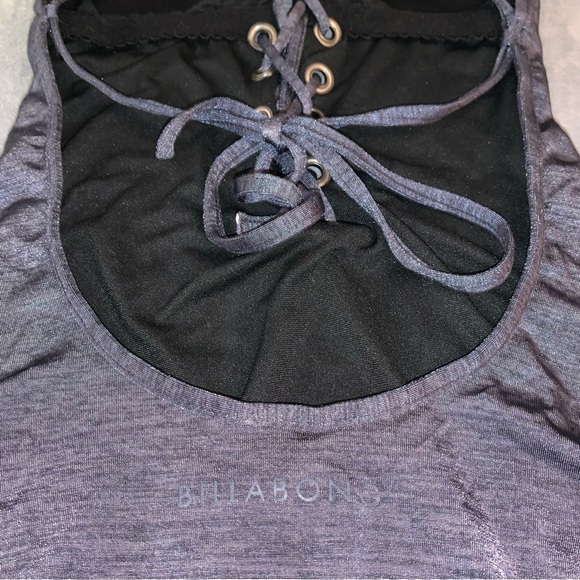 Billabong Lace-up front Low Cut One Piece Swimsuit - Picture 11 of 13